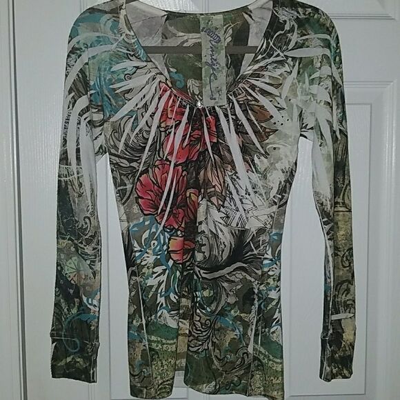 Code Vintage fitted top Sz PL. - Picture 1 of 4
